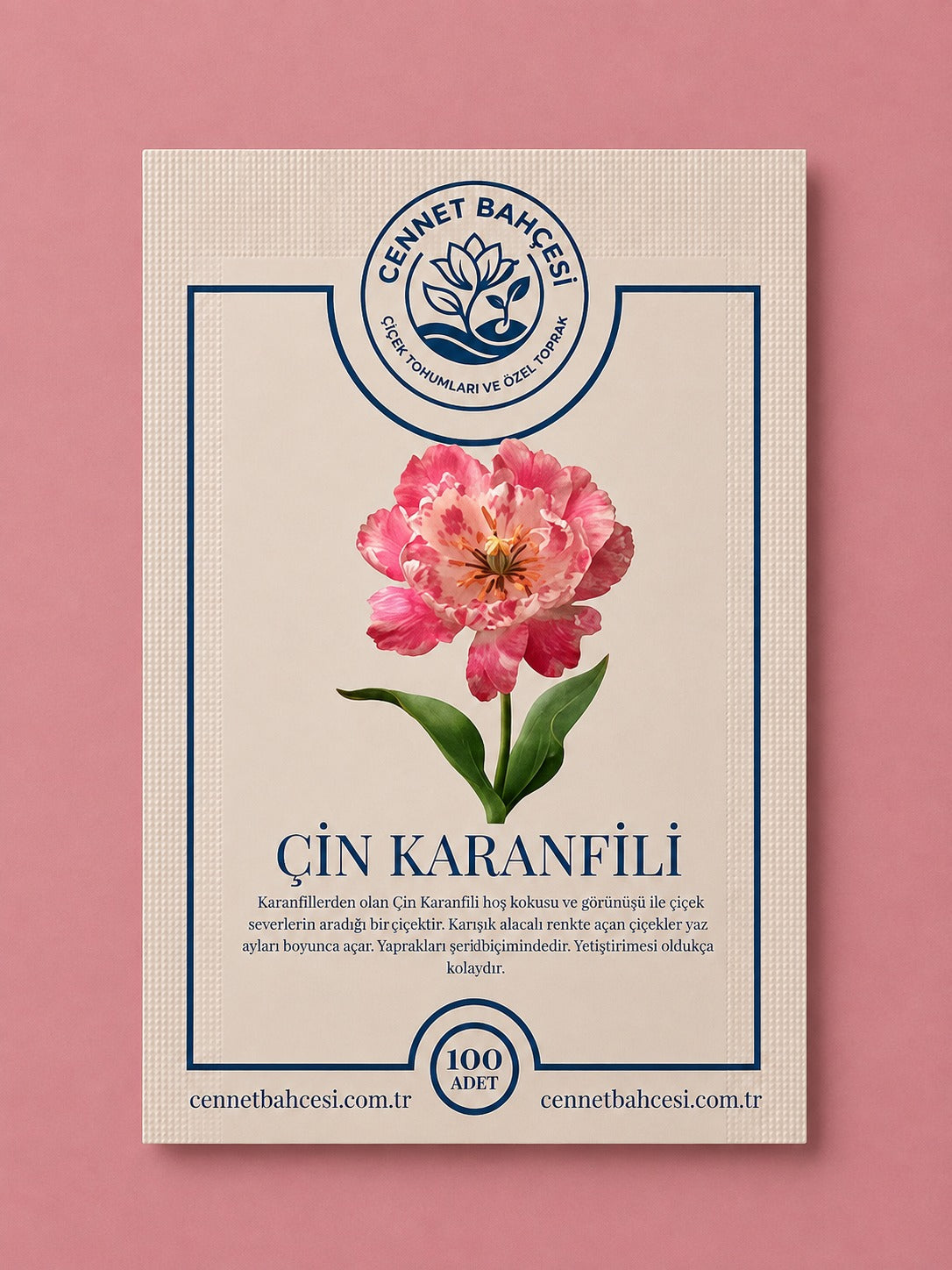 Cennet Bahçesi Çin Karanfili Çiçek Tohumu (100'lü Paket)