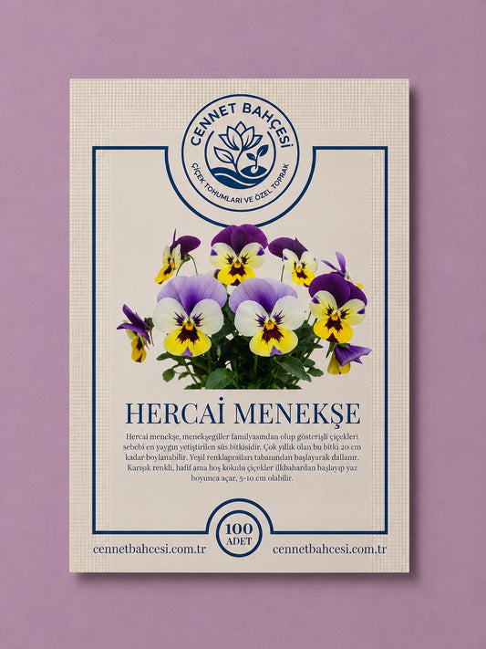 Cennet Bahçesi Hercai Menekşe Çiçek Tohumu (100'lü Paket)