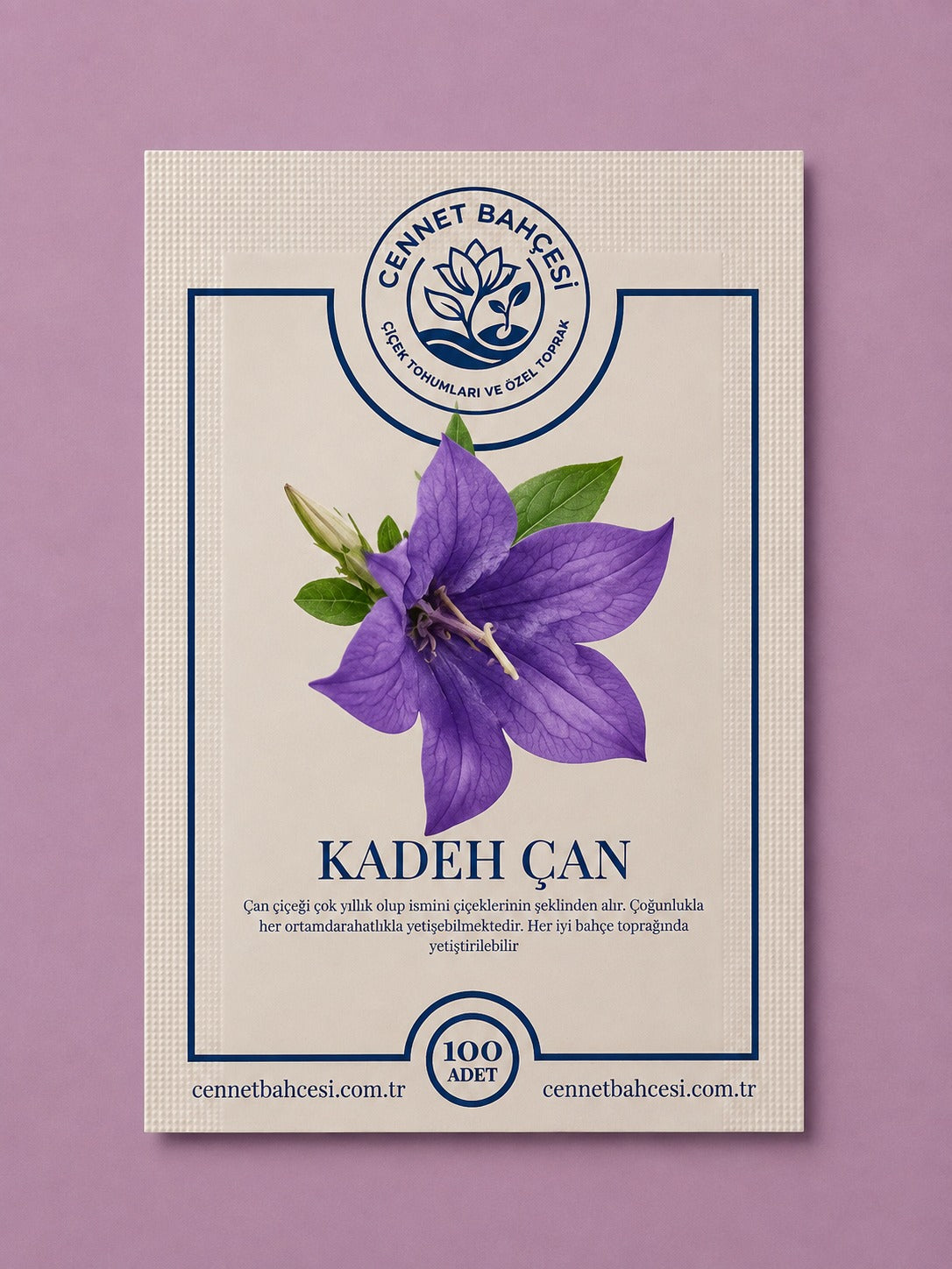 Cennet Bahçesi Kadeh Çan Çiçek Tohumu (100'lü Paket)