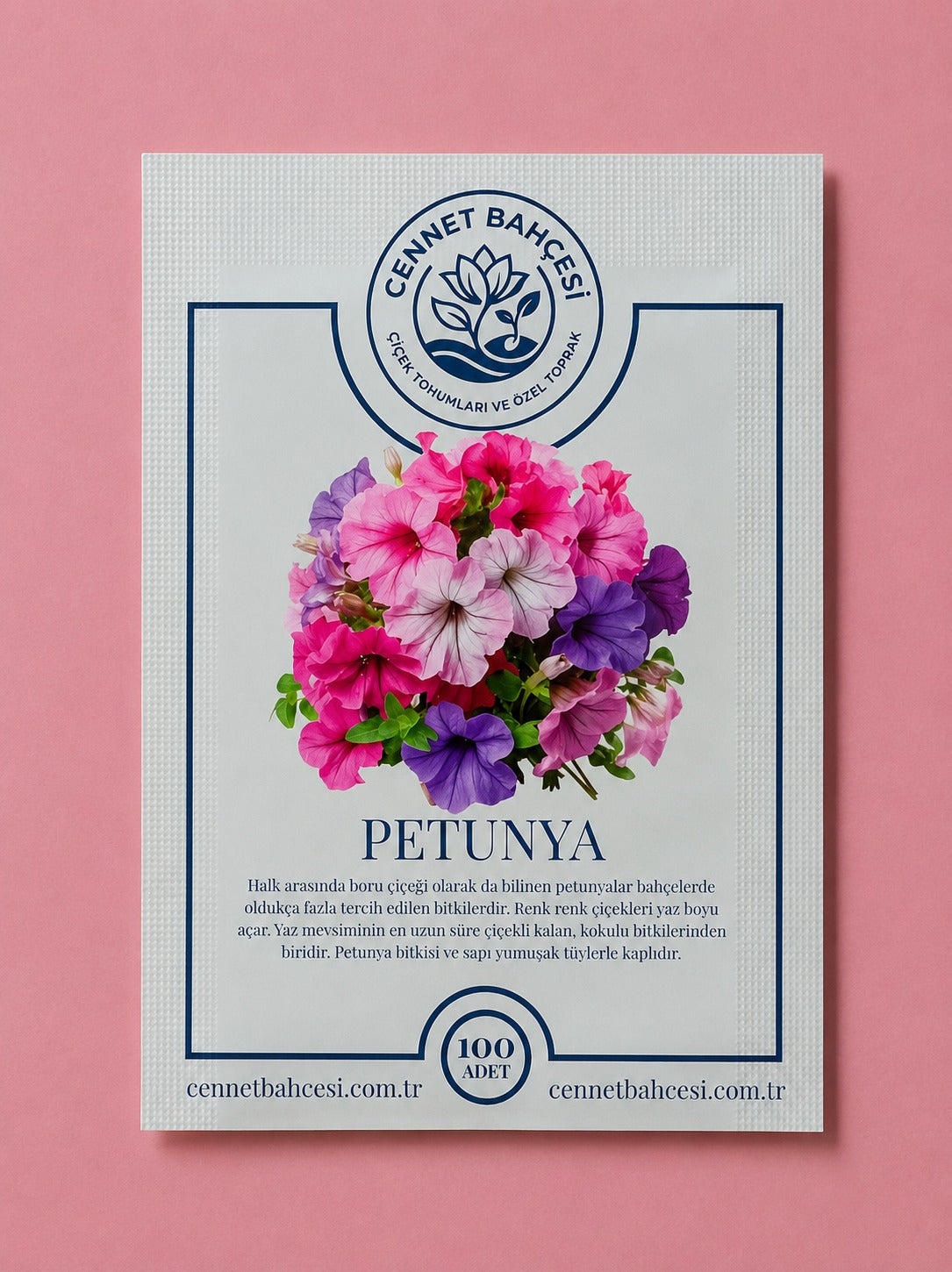 Cennet Bahçesi Petunya Çiçek Tohumu (100'lü Paket)