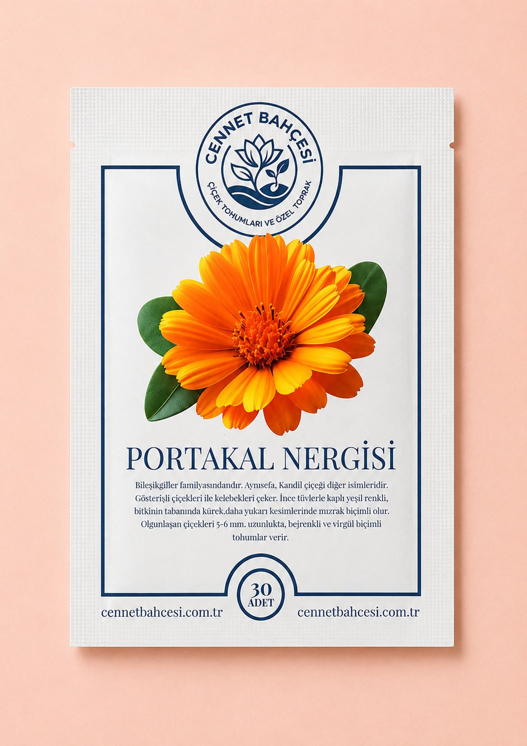 Cennet Bahçesi Portakal Nergisi Çiçek Tohumu (30'lu Paket)