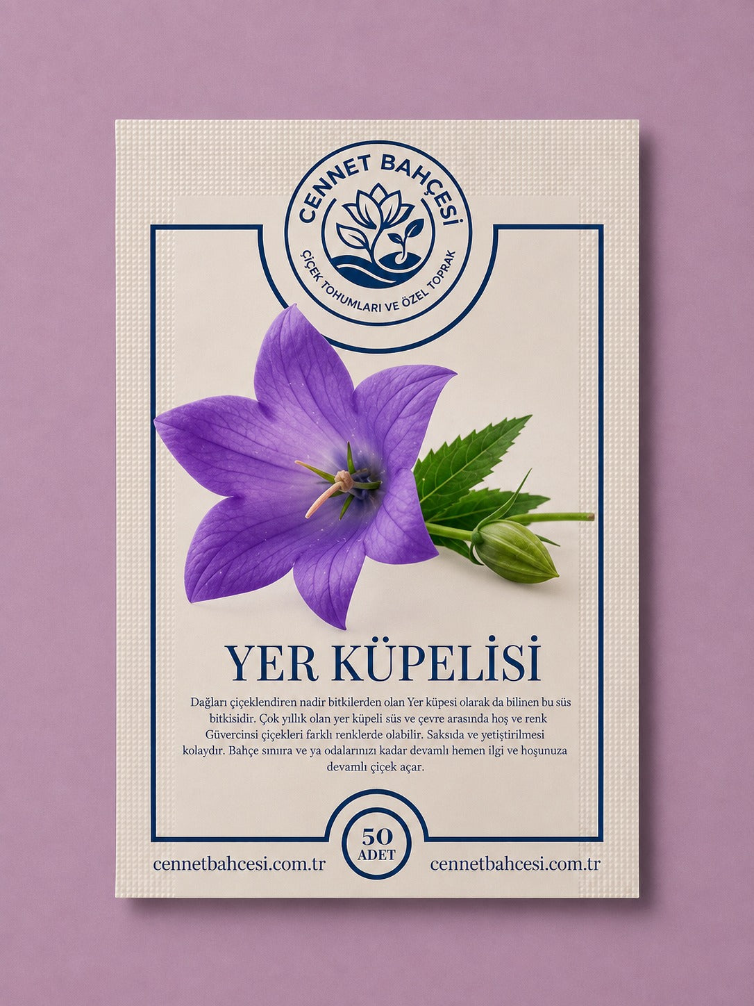 Cennet Bahçesi Yer Küpelisi Çiçek Tohumu (50'li Paket)